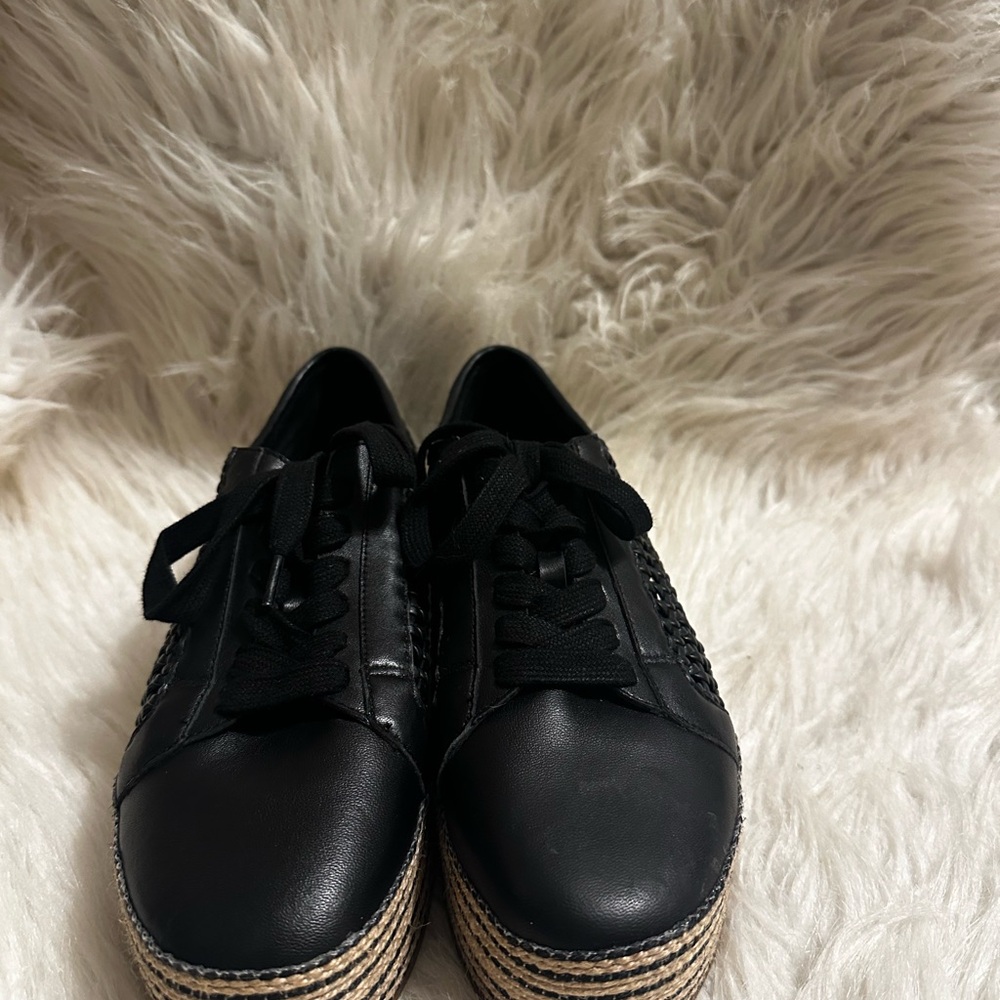 Vince Camuto Merlea Woven Platform Sneakers - Picture 3 of 12